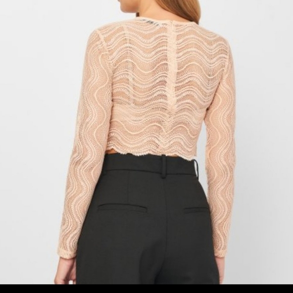 NWT! Zara Lace crop top - Picture 3 of 9